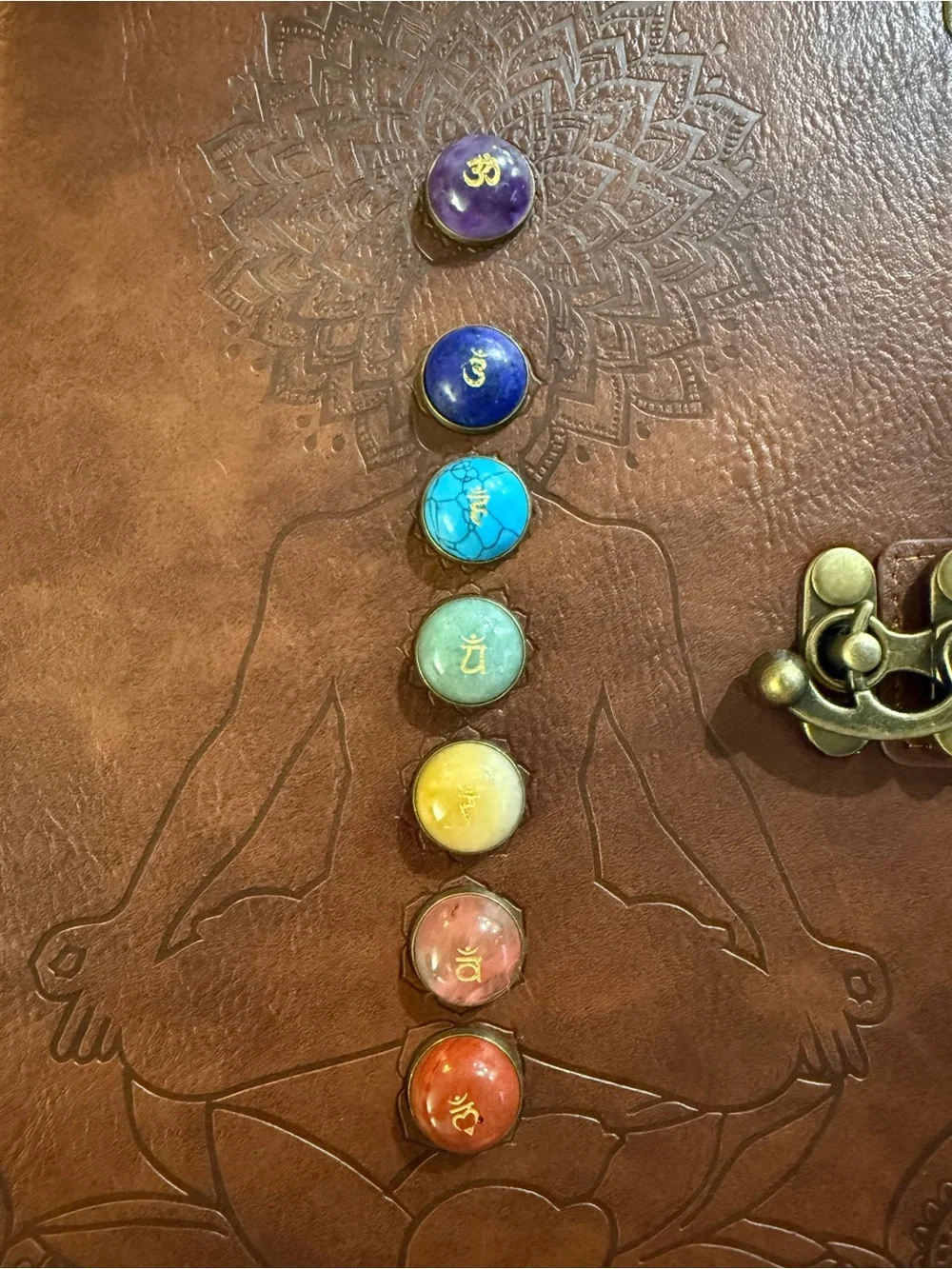 Chakra Leather Journal | Meditation, Manifestation & Mindfulness Notebook